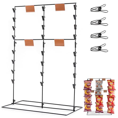 ODOXIA Kartoffelchips Display Ständer | Stehendes Kartoffelchips Halter Display für die Theke | Halter für salzige und süße Snacks | Chips-/Süßigkeiten-Display, stehend, für Laden, Geschäft, Zuhause