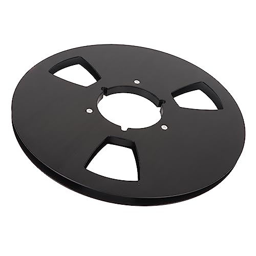 1/4 10 Zoll Leere Bandspule, Aluminiumlegierung, Offene Spule, Leere Tonbandspule, Hochleistungs-Sound, 3 Löcher, Windwiderstand, Universell für Spulen-zu-Spulen-Kassettenspieler