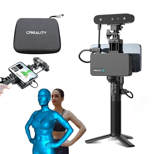 Creality CR Scan Ferret Pro 3D Scanner, 0,1 mm Genauigkeit, Anti-Shake-Tracking, Portable Handheld 3D-Scanner WiFi6 für IOS/Android Phone PC Win 10/11, 24-Bit-Vollfarbscannen