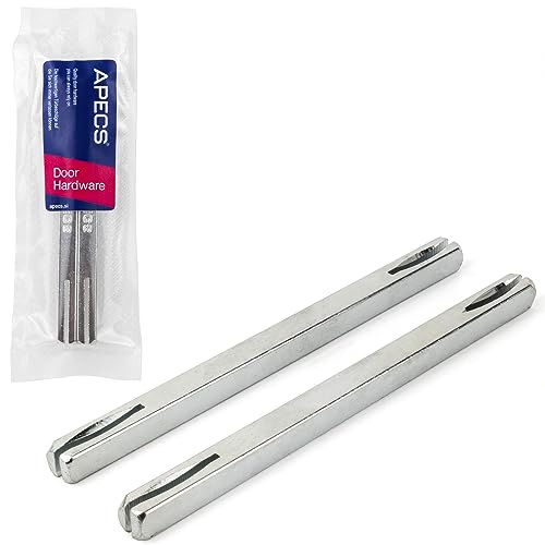 APECS Vierkantstift 8x160 mm verzinkt, Vierkant für Drückergarnitur Türdrücker 2-er set