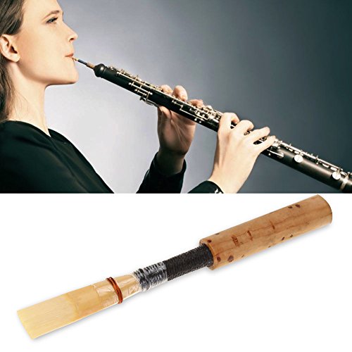 Oboen Reed, Bambus Rohre für Oboe Oboenrohre mit Transparenter Schlauchhülle für Instrumente Ersatz Zubehör(1pc)