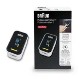 Braun Pulsoximeter 1 | Präzises Blutsauerstoffmessgerät | Einfach zu Hause zu verwenden | Für Patienten mit COPD, Lungenentzündung, Schlafapnoe | Ideal für Sportler | YK-81CEU