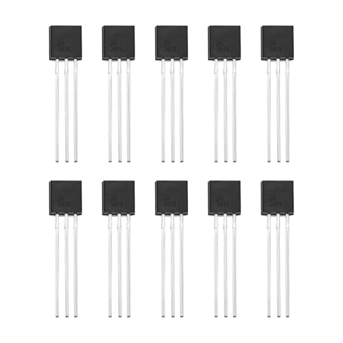 ECSiNG 10 Stück N-Kanal-J-FET-Transistoren DC 25 V 100 MA 2N3819 J-FET-Transistoren TO-92 FET-Transistoren für HF-basierte Audiogeräte-Mixeranwendungen