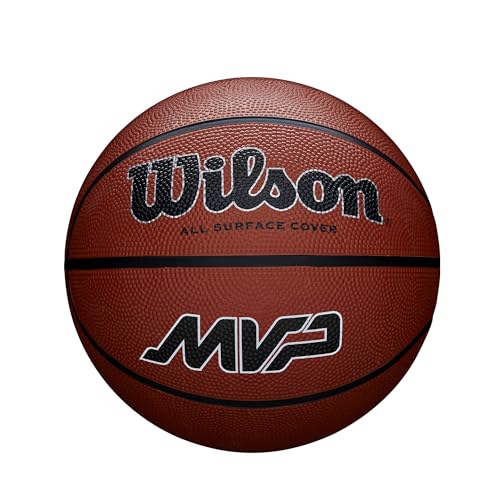 Wilson Unisex-Adult MVP Basketball Brown 7 Ball, 7