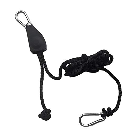 Ultimate Kajak-Ratschen-Spanngurt-Set, 2,4 m, 68 kg, Bogen, Heck, Seilzug, Karabiner, schwarz, für Boot, Kanu, Surfbrett, Zubehör, Transport