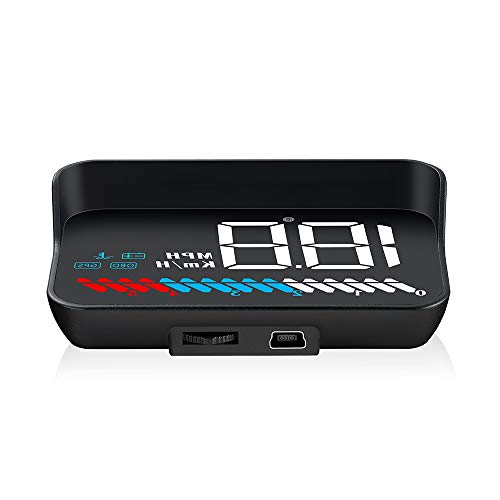 Head Up Display OBD2 & GPS, MPH, 3.5"/8.9cm Auto HUD Display, Geschwindigkeitsmesser, Auto Tachometer, Sicherheitsalarm