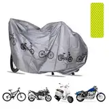 Motorrad Abdeckplane,Outdoor Wasserdicht Motorradabdeckung,Wasserdicht UV-Beständiges Motorradgarage,Sommer Winterfest,Abdeckplane für Motorrad Motorroller (200cmx110cm)