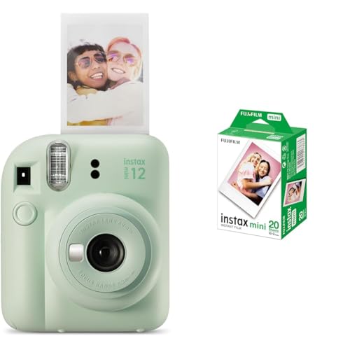 INSTAX Mini 12 Sofortbildkamera Mint-Green + Mini Film Standard (20/PK)