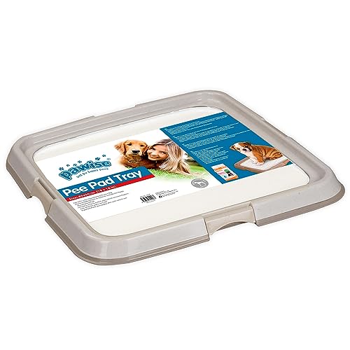 PAWISE Hundetraining Pad Halter Tablett, Indoor Welpen Töpfchen Pee Pad Boden Tablett, 23,5 x 23,5 Zoll, groß