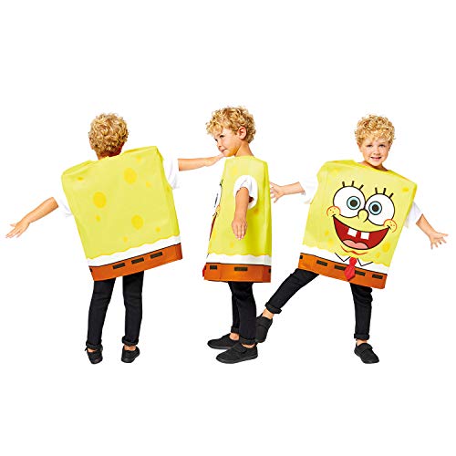 Amscan - Kinderkostüm Spongebob Schwammkopf, quadratischer Anzug, Serie, Karneval, Motto-Party