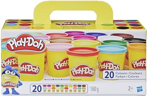 Play-Doh A7924EUC Super Farbenset (20er Pack), Knete für fantasievolles und kreatives Spielen