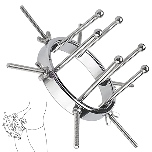 BDSMAGE Metall Vaginale Dilatator,6 Schrauben Edelstahl Analdilatator,Einstellbar Anal Tunnel Expander Schamlippenspreizer Vaginal Dilator Anal Treuer SM Sexspielzeug für Frauen (6 Schrauben)