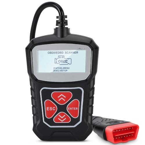 WODHMIEY OBD2 Diagnose-Scanner auf Deutsch für Autos, LKW, SUVs, Kompatibel mit Benzin- und Dieselfahrzeugen, mit MIL und Vollständiger Diagnose in Mehreren Sprachen