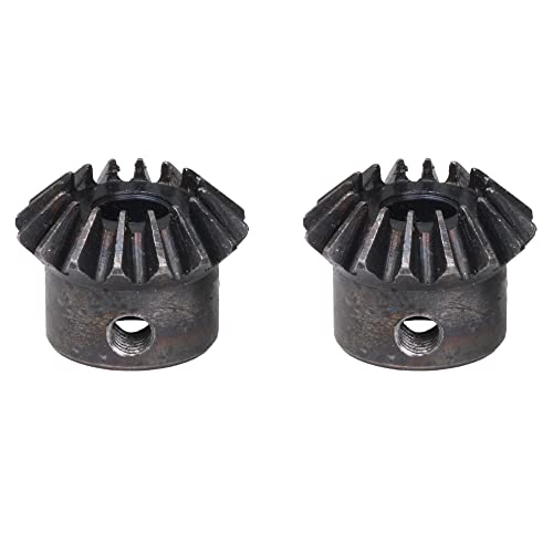 Yibuy 2 Stück 45# Stahl 16 Zähne 1,5 Modul 8 mm Loch Durchmesser Kegelrad