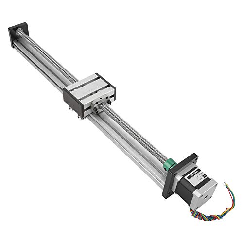 ALOKIT Kugel-Linearschlitten, hochpräziser Aluminium-Kugelumlaufspindel-Linearhub-Langstufen-Aktuator mit elektronischem Schrittmotor-Starter 400 mm Hub Spezialmotor