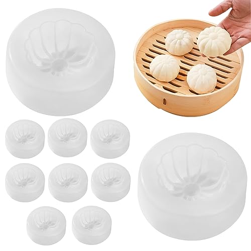 Dampfgefüllte Brötchen-Form, 10 Prozent sanft geschichts glattes waschbares gedämpftes Brötchen-Knödelschimmel, Gebäckkuchen-Dampfbrötchen-Knödel Maker Form, Empanada Formküchen-Werkzeug-Backzubehör