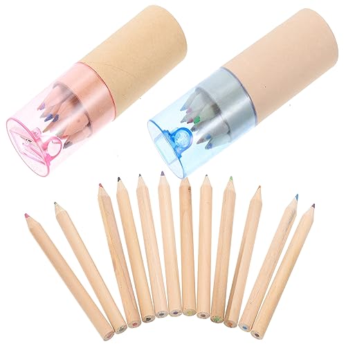 DIYEAH Aquarellstifte-set Mit 12 Farben Zeichenstifte Für Kinder 24-teilig Wasserlösliche Künstlerbedarfsartikel Für Die Schule Und Den Heimgebrauch