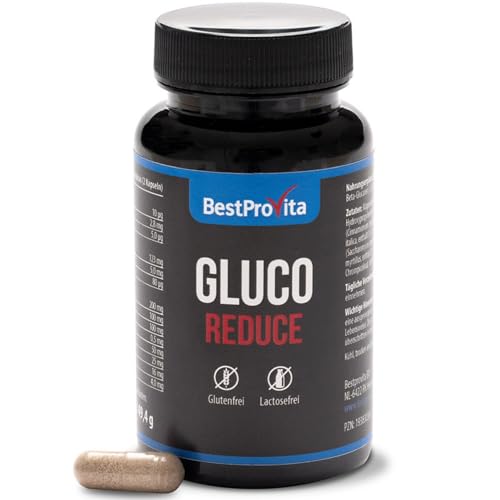 BestProvita Blutzucker Komplex (60 Kapseln) - zur Unterstützung des Zuckerspiegels - Nahrungsergänzungsmittel für stabilen Blutzucker - Glukosespitzen vermeiden mit L-Carnitin, Vitamin D & Zink