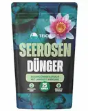 NatureHolic Teichzeit Seerosen Dünger | Premium Seerosen Dünger | Seerosen-Dünger Kapseln Langzeitdünger | Dünger für Seerosen im Gartenteich | Made in Germay | 25 Kapseln