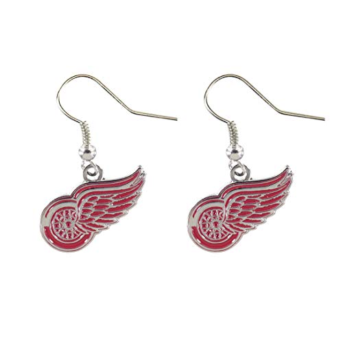 Aminco NHL Detroit Red Wings Logo Dangler Ohrringe