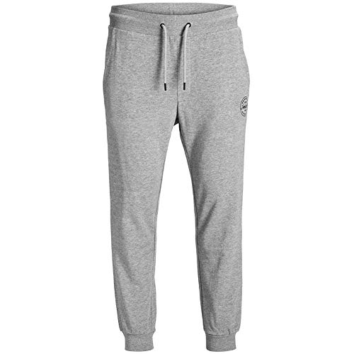 JACK&JONES Pants Studio Mens Light Grey Melange Track Pants