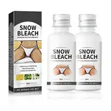 Ninge Haut Bleaching Cream, Snow Bleach Cream für Privatteil Schwarze Haut Unterarm Whitening, Intime Bereiche für natürliche dunkle Flecken Korrektur für Privatteile,