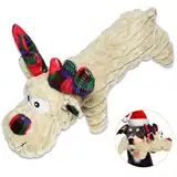 ROSAUI Hundespielzeug Weihnachten, Quietschend Spielzeug für Große Mittlere Kleine Hunde. Geschenke für Hunde, Kuscheltier Rentiere, Hunde