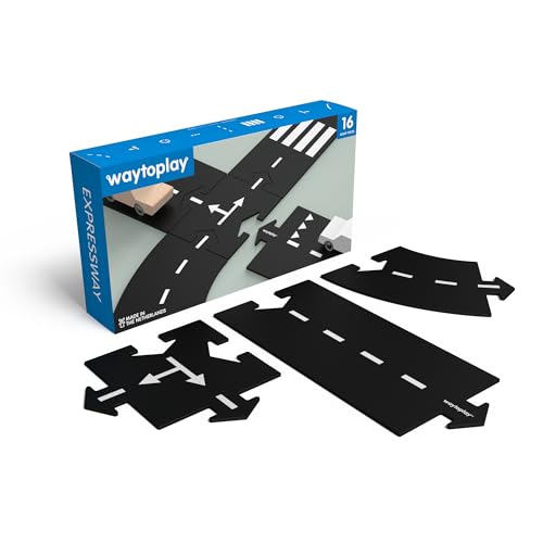 Waytoplay Expressway - Die Flexible Spielzeugstraße, 16 st. Spielen Sie mit Ihren Autos drinnen und draußen. Hergestellt in den Niederlanden