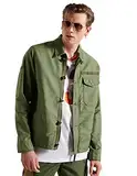 Superdry Mens Crafted Deck JKT Jacket, Lieutenant Olive, XL