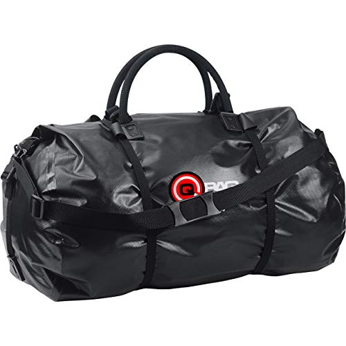 QBag Hecktasche Motorrad Motorradtasche Gepäckrolle Motorrad wasserdicht Rolle wasserdicht 02, Motorrad Gepäckrolle, Motorradtasche wasserdicht, robust, 85 Liter Stauraum, schwarz