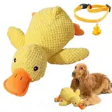 LETTERASHQP Beruhigende Ente Für Hunde Kuscheltier Ente Anti Stress Ente Für Hunde Beruhigendes Enten Hundespielzeug Ente Squeak für Welpen Kreatives Plüsch Hundespielzeug Weiches Kissen für Hunde