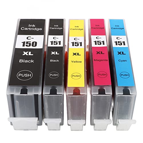 Drucker -Tintenpatronen -Ersatz -Set Smooth Output für MG6610 MG7110 MG7510, Breite Anwendung in Handelsunternehmen, Finanzunternehmen [6 X Ink Patrone] (BK BK C M Y 5 Farben)