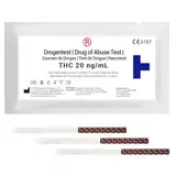 10x THC Drogentest Schnelltest Urin | 20ng/mL | Urintest | Teststreifen (Apothekenqualität)