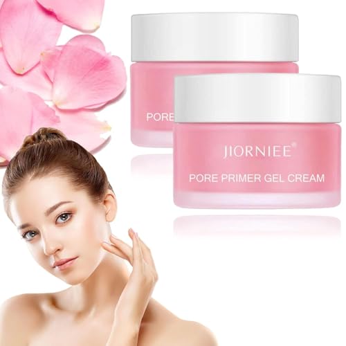 Pore Primer Gel Cream - 2 Stück Pore Filling Gel Cream, Jiorniee Porenfüllende Gel Creme, Make-Up Base Gel Cream Invisible Pore, Moisturising and Oil Control, Für Alle Hauttypen Geeignet