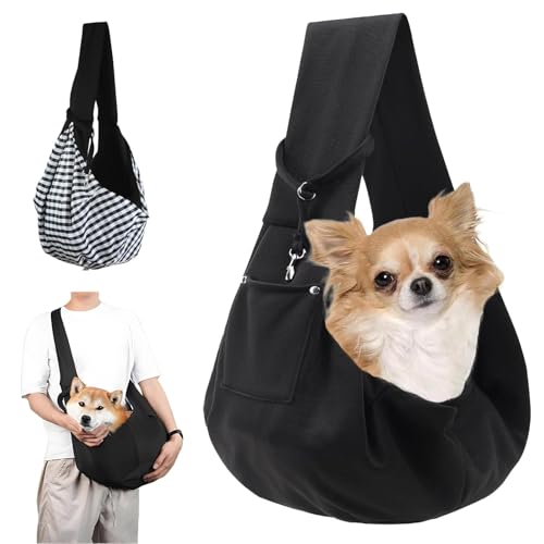 Hundetragetasche, Hundetragetasche Bis 7.5kg Tragetasche Hund Hundetragetasche Verstellbar Gelten Für Haustiere Bis Leichtes Design Für Outdoor Aktivitäten Spaziergänge Fahrradtouren
