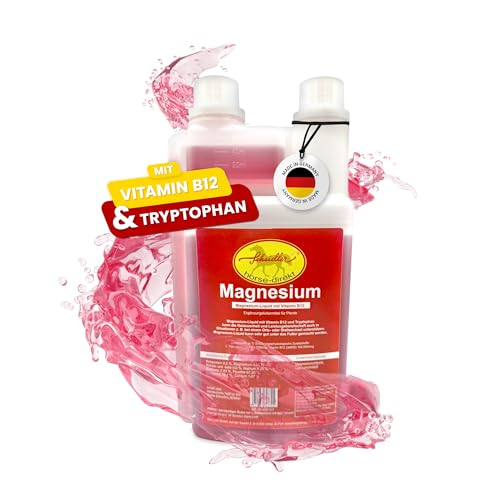 Scheidler horse-direkt Magnesium Liquid für Pferde 1000ml hochdosiert – Mit Tryptophan + Vitamin B-Komplex und Elektrolyten – Zur Beruhigung & Anti-Stress – Alternative zu Pulver/Pellets
