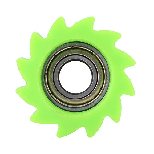 Motorradkettenrollenspanner, 8-mm-Kettenrollenspanner-Riemenscheibe für KX250F KX450F Bike 2006-2016, Bestehend aus Qualitätsmaterialien, Robust und Stabil, 8mm (GREEN)