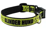 Halsband "Blinder Hund" von ca.22 bis 30 cm Halsumfang