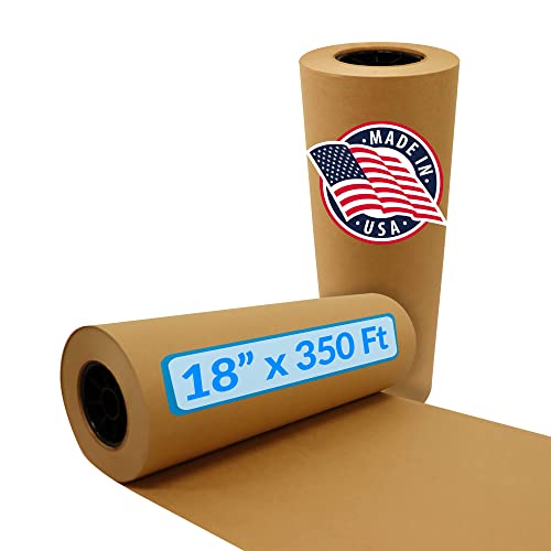 Reli. Braunes Metzger-Papier-Rolle, 45.7 cm x 100 m, hergestellt in den USA, ungewachst, braunes Metzgerpapier zum Räuchern von Fleisch, Fleisch-Räucherung/Fleischverpackung, braun