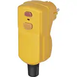 Brennenstuhl Personenschutz-Stecker BDI-S 2 30 IP55 (Personenschutzstecker mit FI-Schutzschalter für außen, zweipolige Abschaltung)