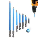Magnetschraubendreher Bits - Magnet elektrisches Schraubendreherbit, Hochhärte Bohrwerkzeug | Magnetischer Phillips Magnetschraubendreher-Set, multifunktionale Anti-Rutsch-Longbohrerbits