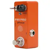 Gitarren-Effektgerät Pedal Phase Effect Metal Geschwindigkeitsregler E-Gitarre Phaser Pedal mit SCRIPT Awitch mit True Bypass Orange DC9V
