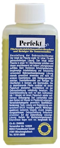 Sonnenbank und Flächendesinfektion "Perfekt Clean Konzentrat" 150 ml ergibt 10 Liter grbrauchsfertige Lösung