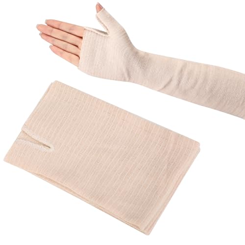 IME Schlauchbandage, Schlauchbandage, 4 Stück, Handgelenk, Daumen, Spica, Stockinette, Handsocken für Schiene, elastische Armgussabdeckung, Gaze-Ärmel, Handgelenkbandage, Liner