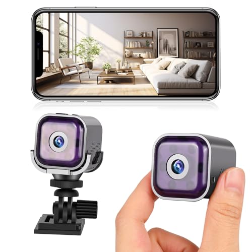1080P WiFi Mini-Kamera mit Nachtsicht & Bewegungserkennung – Tragbare Outdoor-Sicherheitskamera mit Akku, Zweiweg-Audio, TF-Speicher und APP-Steuerung für Haus, Shop, Haustiere & Abenteuer