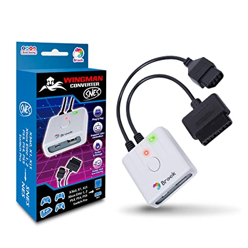 Wingman SNES Converter für SNES & NES für über 125 Controller von Xbox360, Xbox One, Xbox Series, PS3, PS4, PS5, Switch