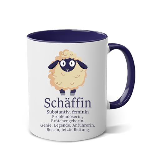 Lustige Tasse Chefin Geschenke für Führungskraft, Vorgesetzte und Abteilungsleiterin - Beste Kollegin Geschenk für Frauen Beförderung und Abschied - Schäffin Kaffeebecher Geschäftseröffnung Geschenk