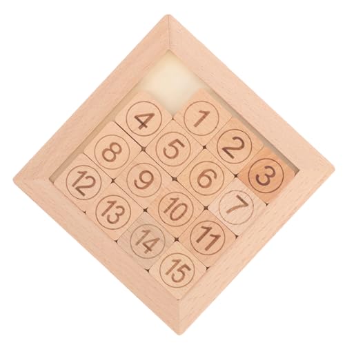 MUSISALY Digitale Huarong-Straße iq-Puzzle Lernspielzeug Kinder Puzzle rätselbuch Kinder Puzzle für Nummerntafel-Puzzle-Spielzeug frühpädagogisches Spielzeug hölzern