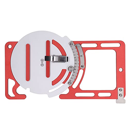 Fafeicy Quadratische Führungsschiene aus Metall, Winkel von 0 Bis 60 °, Beliebig Einstellbar, Aluminiumlegierung, Edelstahl, Elektrische Sägeschiene, Kreissägen-Führungsschiene