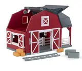 Terra by Battat Holzspielzeug Großer Pferdestall und Bauernhof aus Holz – Spielzeug Scheune mit Zubehör und Funktionen für Kinder ab 3 Jahren (20 Teile)